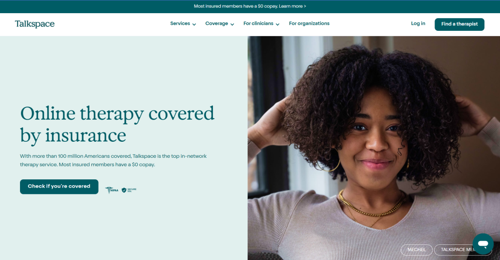 Talkspace: Best Online Therapy with Insurance Coverage