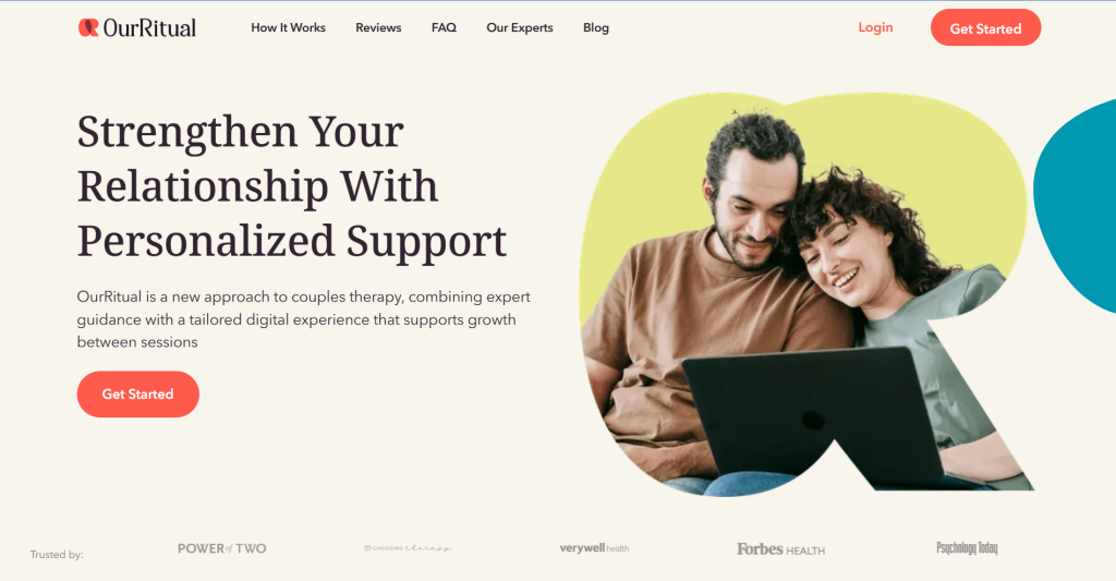 OurRitual - Best Online Couples Therapy Services for 2026: List of Top Relationship & Marriage Therapy Platforms